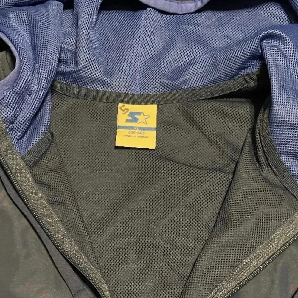 Vintage 90s Starter Full Zip Lined Hooded Track Jacket Y2K - Picture 5 of 10